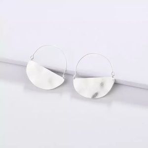 Anthropologie Rylan Crescent Hammered Earrings